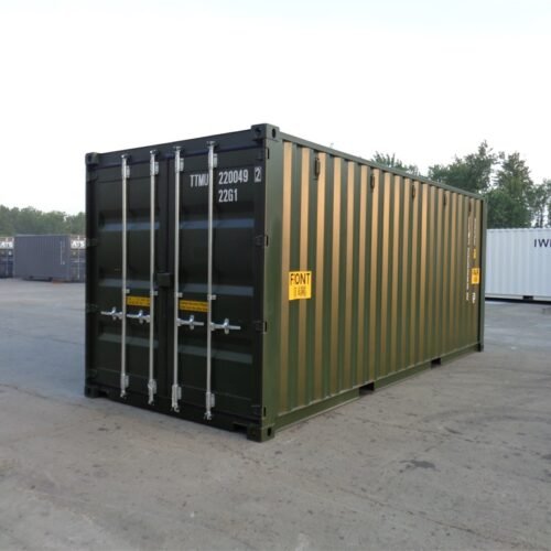 Container nou de 20 de picioare cu ușă dublă