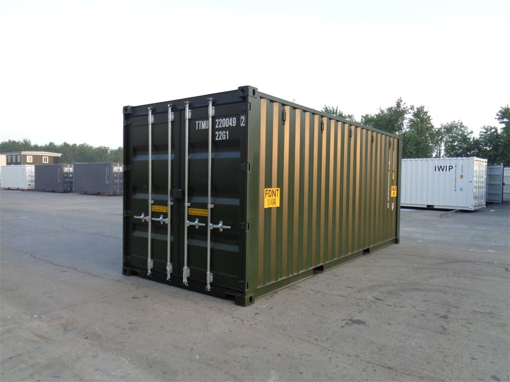 Container nou de 20 de picioare cu ușă dublă