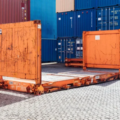 Platformă plată uzată Container de 20 Picioare