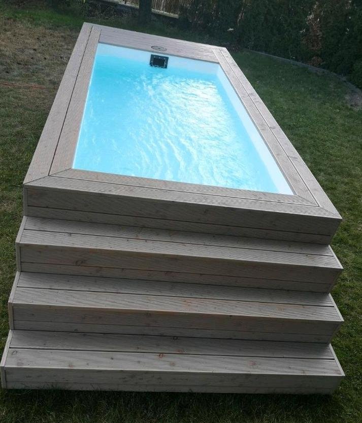 Piscină Container cu Placare din Lemn - imagine 2
