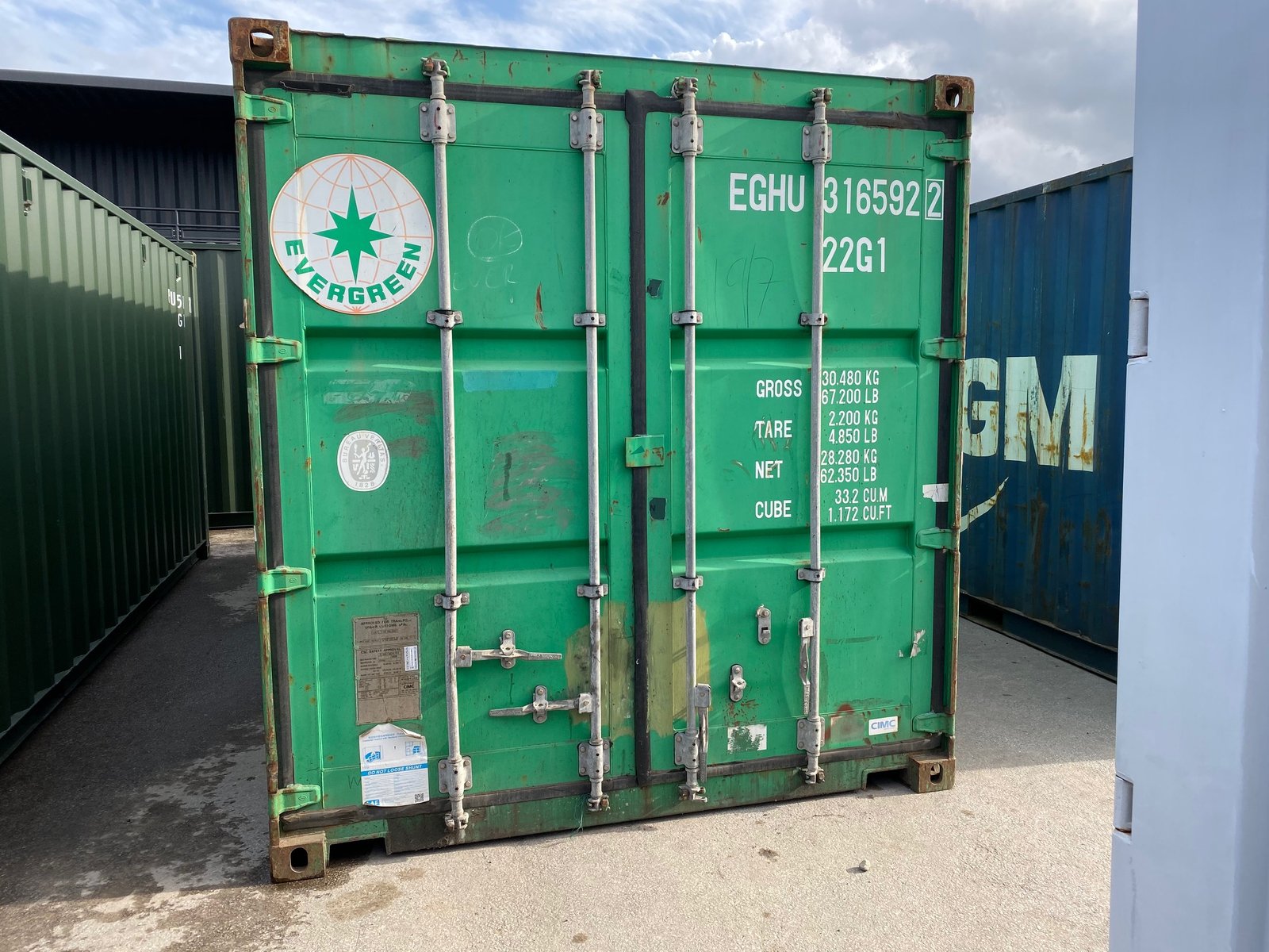 Container de 20 de picioare uzat - imagine 2