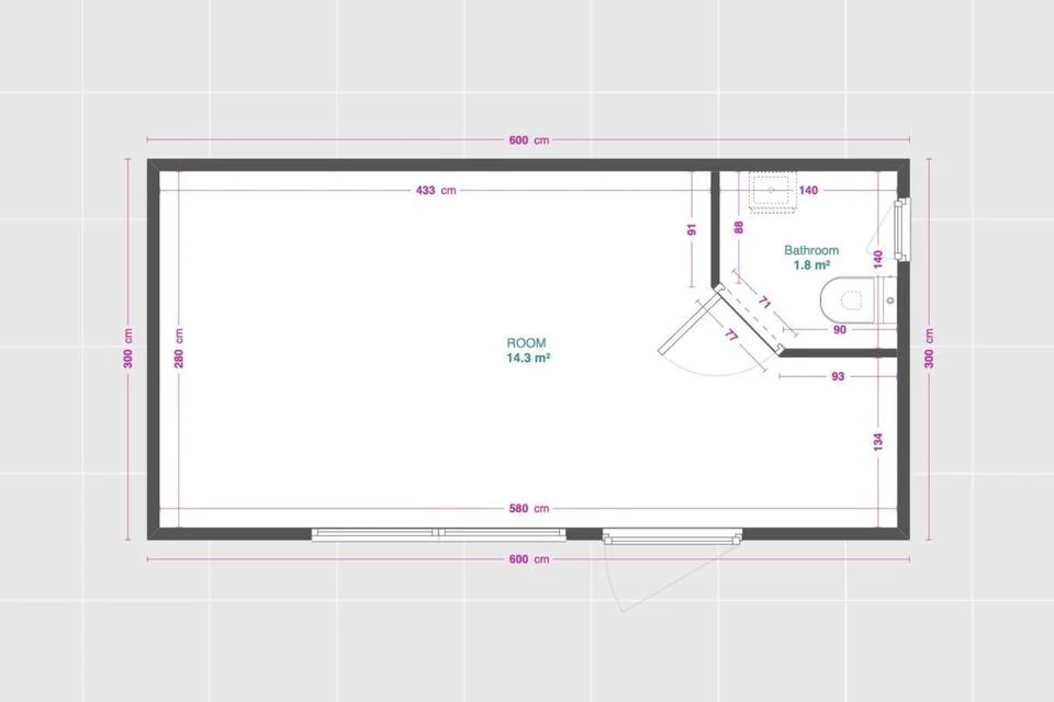 Container de Birou MARATO – 6 × 3 m - imagine 8
