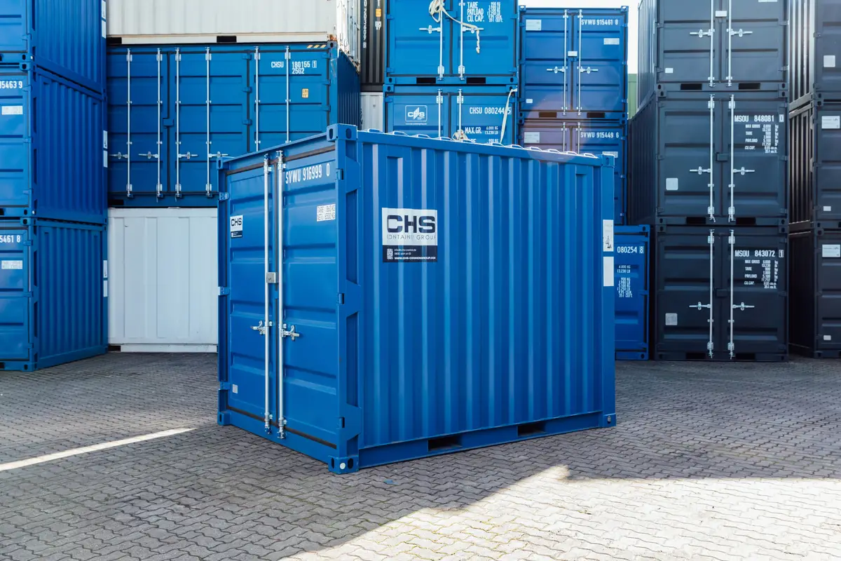 CONTAINER ALBASTRU DE 10 PICIOARE NOU - imagine 2