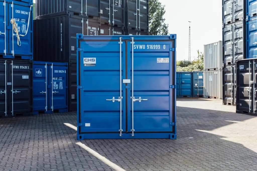 CONTAINER ALBASTRU DE 10 PICIOARE NOU - imagine 3