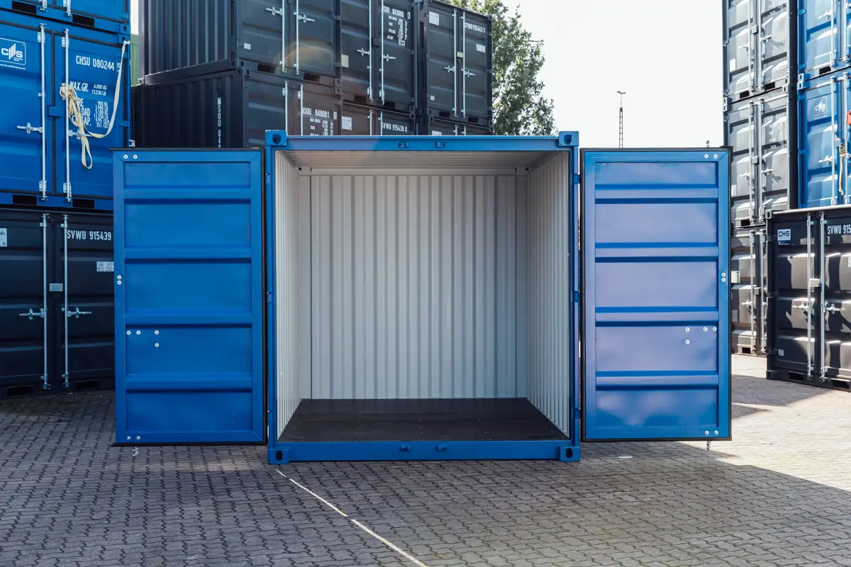 CONTAINER ALBASTRU DE 10 PICIOARE NOU - imagine 7