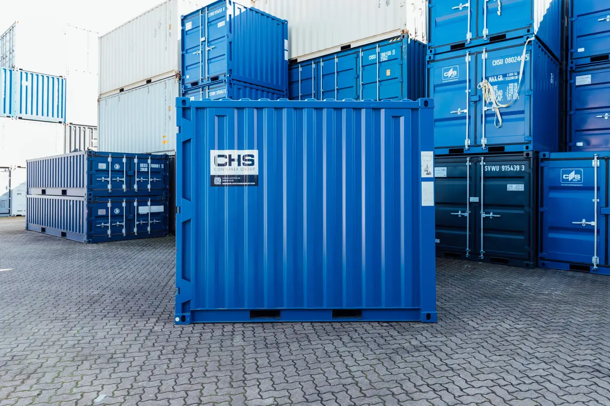 CONTAINER ALBASTRU DE 10 PICIOARE NOU - imagine 4