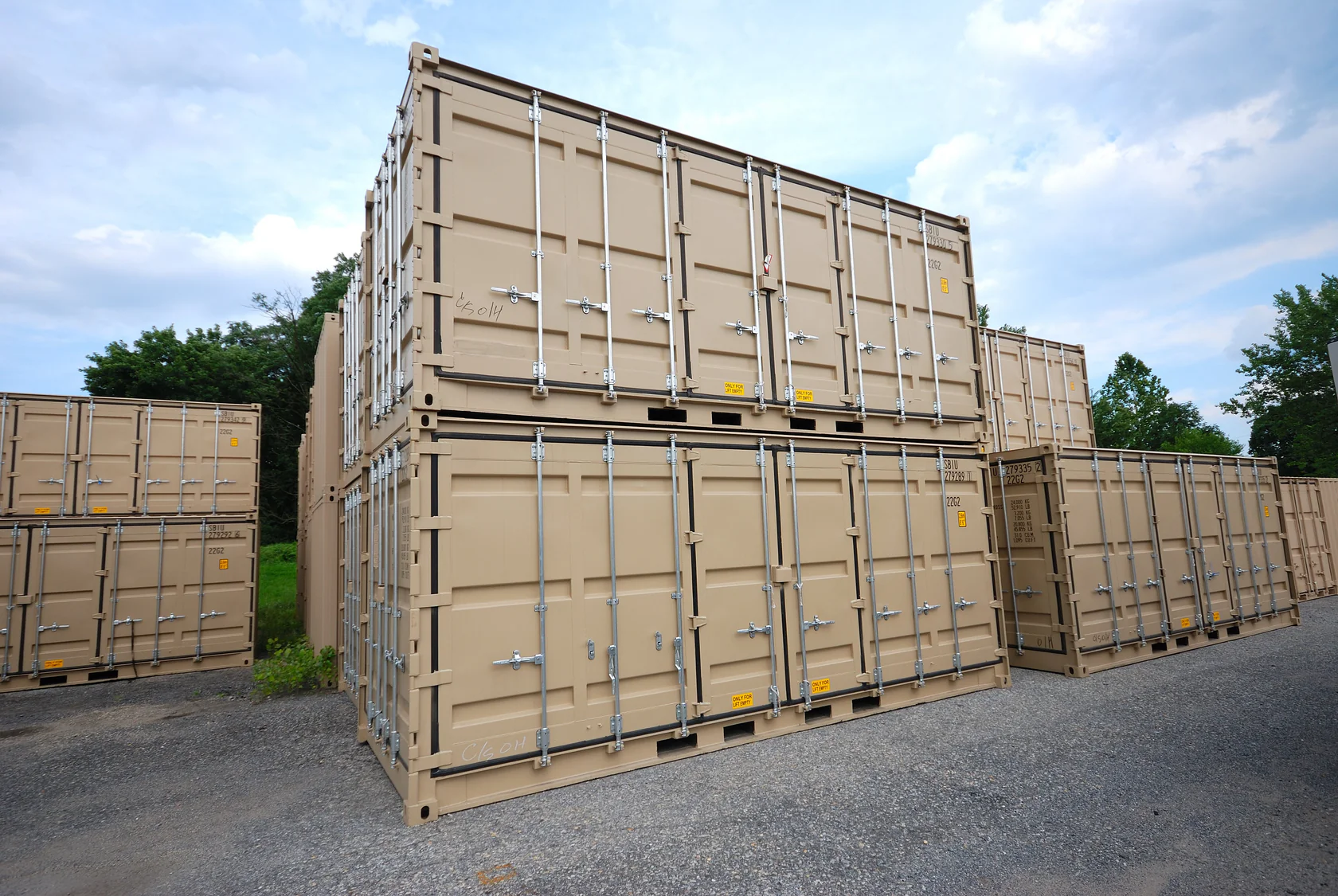 CONTAINER NOU ISO DE MARFĂ USCATĂ DE 20 PICIOARE – DESCHIDERE LATERALĂ COMPLETĂ ȘI UȘI DUBLE LA UN CAPĂT