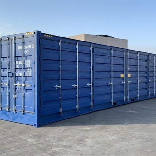 Container maritim de 40 de picioare High Cube cu uși laterale