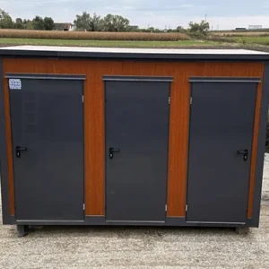 Container sanitar tip pavilion cu cabină triplă